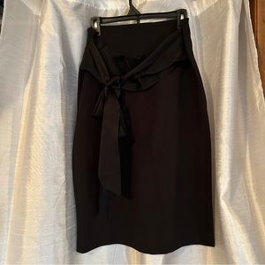 Midi black skirt